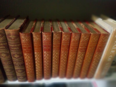 Writings of Thomas Bailey Aldrich  9 volumes Leather Morocco 1907   Decorative-image