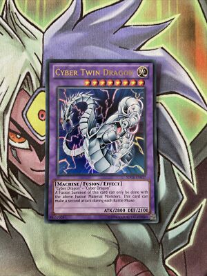 SDCR-EN037 Cyber Twin Dragon Ultra Rare UNL  Edition NM Yugioh Cards-image