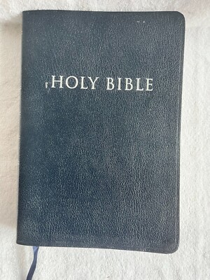 KING JAMES VERSION GIANT PRINT CENTER REFERENCE BIBLE NAVY BLUE BONDED LEATHER-image