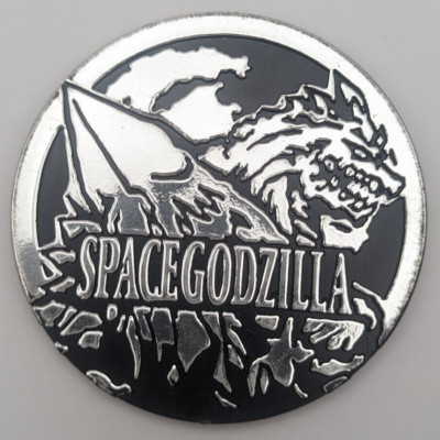 Space Godzilla 05 Godzilla New Cap Collection Menko Amada Movie Card 1995 Japan-image