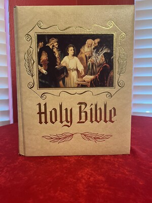 NEW HOLY BIBLE KJV MASTER REFERENCE RED LETTER EDITION FAMILY HEIRLOOM LEATHER -image