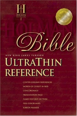 NKJV UltraThin Reference Bible (Black Genuine Leather)-image
