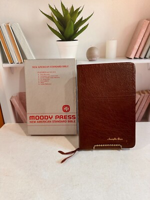 New American Standard Bible Reference Edition 1975 Genuine Cowhide Leather-image
