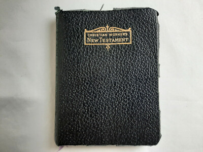 Christian Worker's New Testament Bible Pocket Size (1924)-image