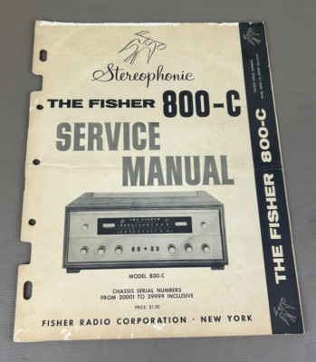 The Fisher 800C Stereo Receiver Service Manual D-55-image