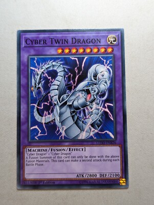 Yugioh Card - Cyber Twin Dragon *Common* LEDD-ENB26 (NM)-image