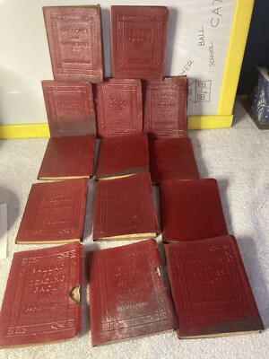 Vintage Little Leather Library lot of 14 Mini Books-image