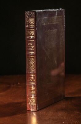 EASTON PRESS Why Courage Matters John McCain SIGNED First 1st Leather SEALED-image