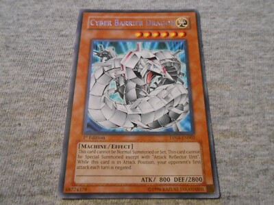 YU-GI-OH / YUGIOH Card - CYBER BARRIER DRAGON - 1ST EDITION - DP04-EN002 - RARE-image