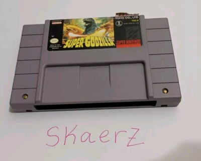✅ AUTHENTIC Tested Super Godzilla SNES Super Nintendo-image