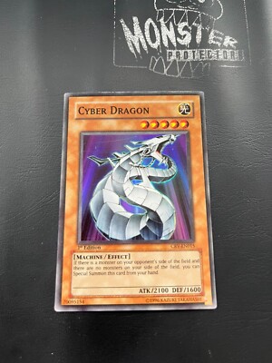 YUGIOH CYBER DRAGON SUPER RARE CRV-EN015 1ST EDITION-image