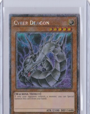 YuGiOh! - Cyber Dragon RA03-EN155 Platinum Secret Rare 1st Edition Near Mint-image