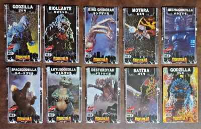 Limited Edition round 1 GODZILLA KAIJU DROP CARD COMPLETE SET #1-#10 10K ticket-image