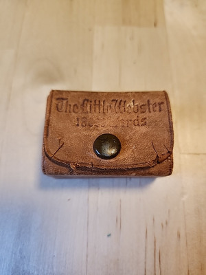 The Little Webster 18000 Words ~ Mini Leather DICTIONARY. Statue Of LIBERTY-image