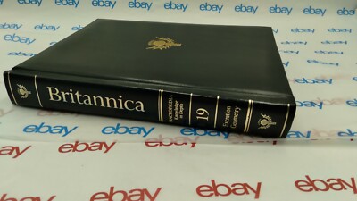 1987 VOLUME 19 Encyclopedia Britannica 15th Edition  Leather-image
