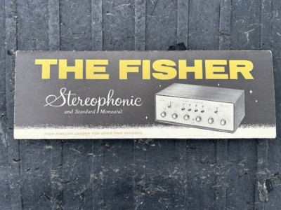 Vintage Original Rare The Fisher Laboratory Standard Stereo Amplifiers Brochure-image