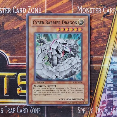 1x Cyber Barrier Dragon - Super Rare - SOI-EN006 - 1st Ed - LP-image