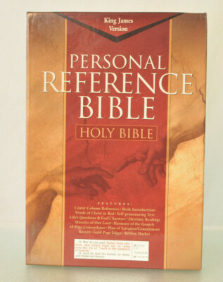 Cornerstone Personal Reference Bible KJV Genuine Leather Black 1998-image