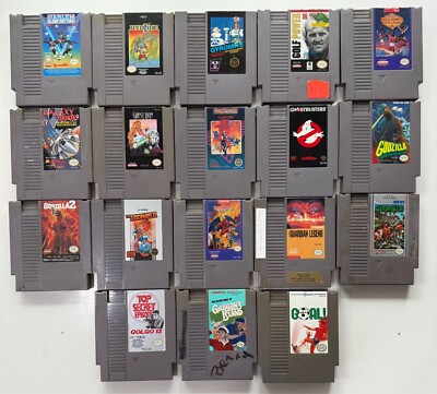 Nintendo NES Games Lot, Godzilla 2, Ghost Lion, Gargoyles Quest 2 & more!-image