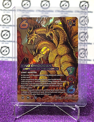 2024 UNIVERSUS GODZILLA KING GHIDORAH  # CHA03-KRM 1/22  FOIL GAME TRADING CARD-image