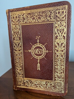 The Word Finder: a vintage 1960 writing guide, leather thesaurus w/ gilted edges-image