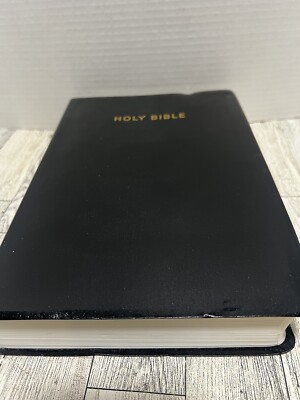 HOLY BIBLE Super Giant Print Reference HENDRICKSON KJV Faux Leather Indexed-image