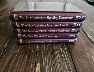 The New Webster's Deluxe Desk Reference Library Books 1986 Hardcover 5 Vol.-image