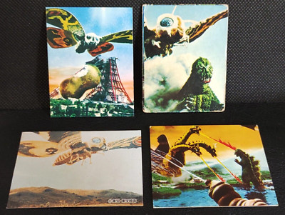 Godzilla Mothra King Ghidorah Card TOHO Tokusatsu Retro Japanese Vintage-image