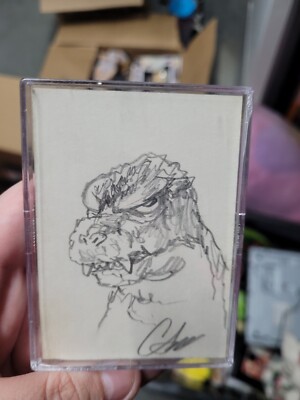 Godzilla King Of The Monsters Collectors Cards One Of A Kind Sketch-image
