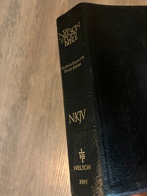 The Nelson Complete Study Bible System 2885 NKJV Black Bonded Leather Holy Bible-image