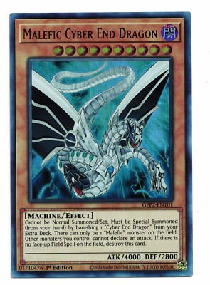 Yu-Gi-Oh Card: Malefic Cyber End Dragon GFP2-EN101 Ultra Rare 1st Edition! NM-image