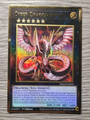 Yu-Gi-Oh! Cyber Dragon Infinity MAGO-EN033 Premium Gold Rare 1st Ed Card-image