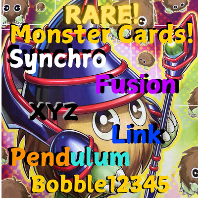 Yu Gi Oh Rare Synchro Fusion XYZ Link Ritual Normal Monster Cards-image