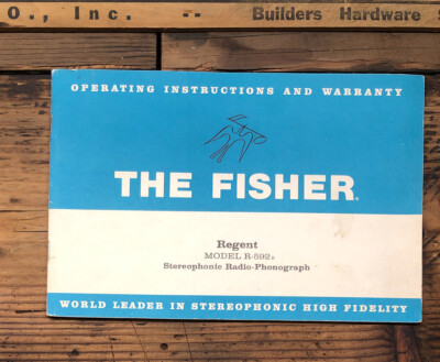 Fisher R-592a Regent Stereo Console  Owner / User Manual *Original*-image