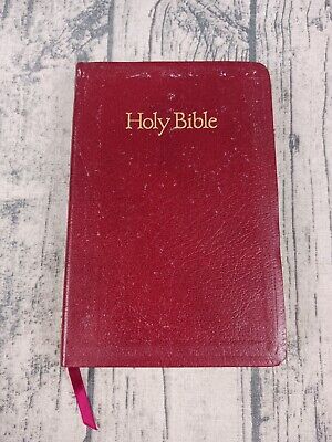 Holy Bible King James Version Slimline Reference Edition Red Letter 1989 Regency-image