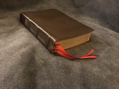 ESV ENGLISH STANDARD VERSION personal reference bible genuine Cowhide Leather-image