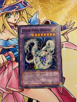 YUGIOH CYBER TWIN DRAGON CRV-EN035 1 ST. ED.  NM-image