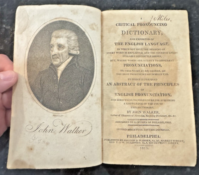 John Walker, A Critical Pronouncing Dictionary and Expositor, Philadelphia, 1813-image
