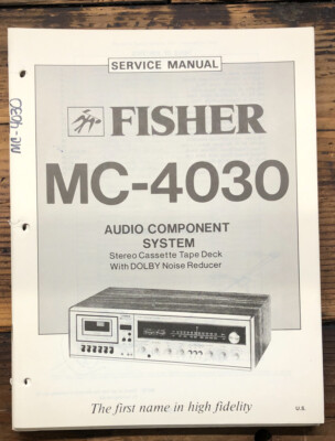 Fisher MC-4030 Stereo  Service Manual *Original*-image