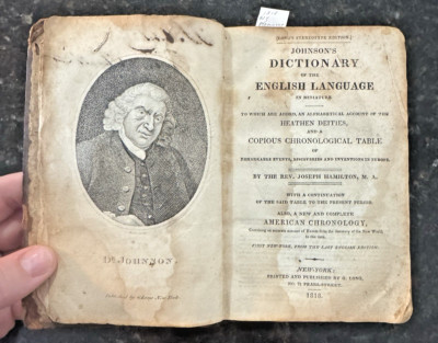 Johnson's Dictionary of the English Language in Miniature, 1st NY Ed, 1818-image