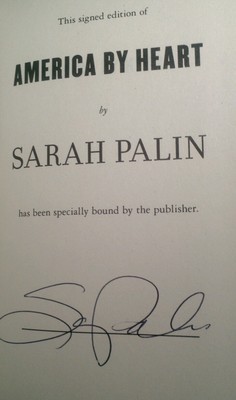 SIGNED LIMITED NUMBERED EDITION 1ST PRINTING SARAH PALIN AMERICA BY HEART-image