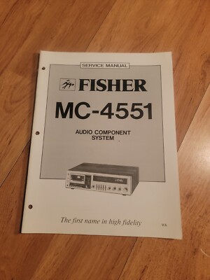 Fisher MC 4551 Stereo System Service Manual -image
