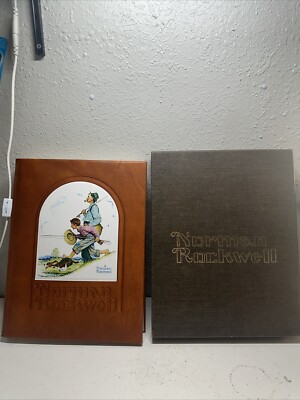 NORMAN ROCKWELL'S AMERICA BY CHRISTOPHER FINCH 1975 LE #3105/8000 LEATHER BOUND-image
