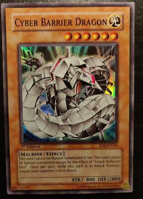 Cyber Barrier Dragon SOI-EN006 Super Rare Yu-Gi-Oh Card-image