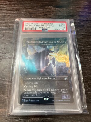 2020 Magic The Gathering Space godzilla Death Corona Showcase Psa 9 Foil-image
