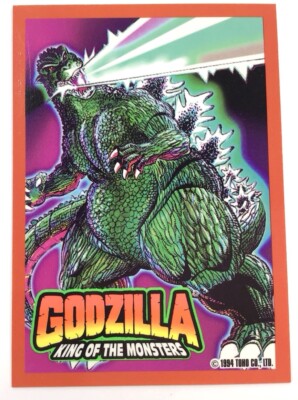 TRENDMASTERS 1994 Godzilla King Of The Monsters #1 Vintage Toho Movie Toy Card-image