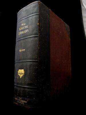 1911 ILLUSTRATED BOOK OF KNOWLEDGE Leather Bound COLOR PLATES Chromolithograph-image