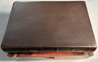 KJV King James Study Bible 400th Anniversary Edition Brown Genuine Leather LNIB-image