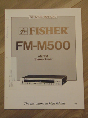 Fisher FM-M500 Service Manual Stereo Tuner-image