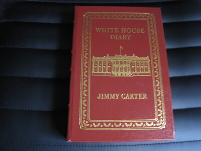 PRESIDENT JIMMY CARTER SIGNED - WHITE HOUSE DIARY - EASTON PRESS LEATHER NOBEL-image